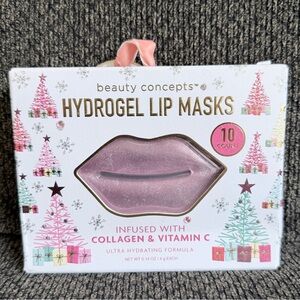 beauty concepts Pink Hydrogel Lip Masks - Collagen + Vitamin C (10 Count)